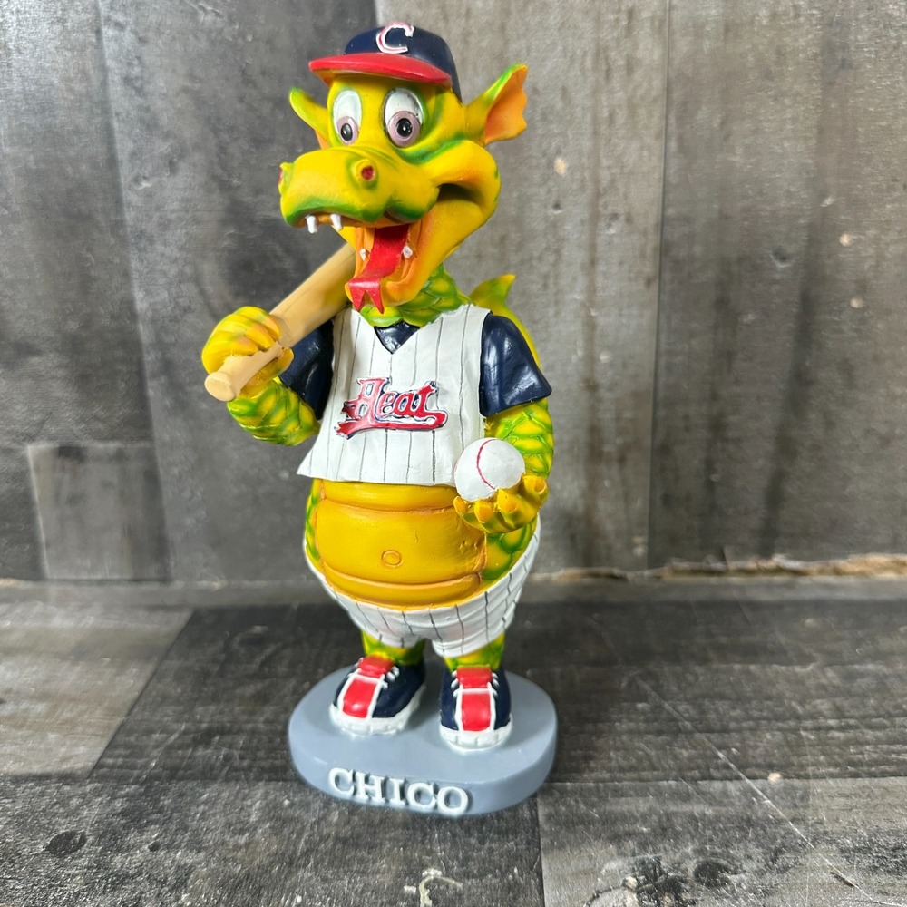 Chico Heat Western Baseball League Mascot Bobblehead 'Heater the Dragon'